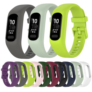 สําหรับ Garmin Vivosmart 5 สร้อยข้อมือ สายรัดในตัว สีซิลิโคน พื้นผิวเปลี่ยน สายรัดข้อมือ