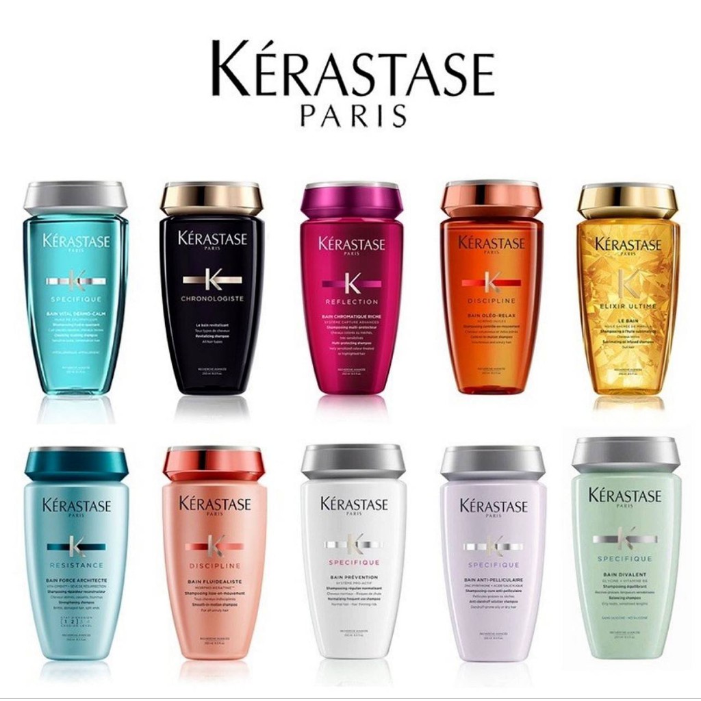 💐ของแท้ 100% 💐แชมพู เคเรสตาส Kerastase shampoo มีให้เลือกหลายสูตรที่เหมาะกับเส้นผมของคุณ ปริมาณสุทธิ