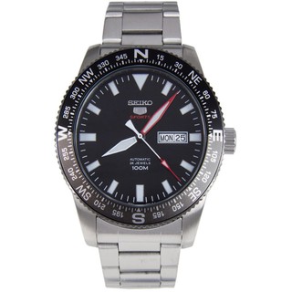 Seiko 5 Sports Automatic นาฬิกาข้อมือผู้ชาย สีเงิน สายสเตนเลสรุ่นSRP669K1