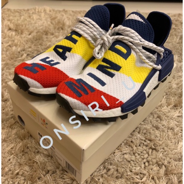 {{พร้อมส่ง}} รองเท้า adidas Pharrell Williams BBC HU NMD ของแท้ล้าน%