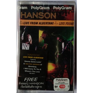 Cassette Tape เทปคาสเซ็ตเพลง  Hanson Live From Albertane ลิขสิทธิ์ ซีล