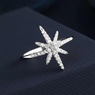 Ring Sterling Silver Fashion Meteor Full Diamond Student Indexder Finger Diamond Ring