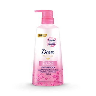 ถูกที่สุด✅  โดฟ แชมพู ไมเซล่า ดีท็อกซ์ นอริชเม้นท์ สีชมพู ขนาด 450 มล. Dove Shampoo Detox Nourish 450 ml