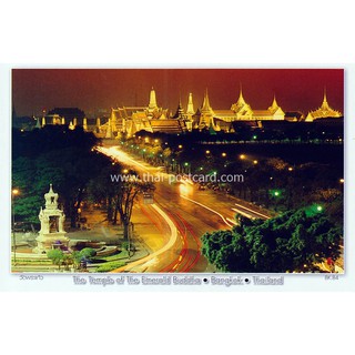 BK84 Postcard โปสการ์ด วัดพระแก้ว พระบรมหาราชวัง กรุงเทพ ประเทศไทย