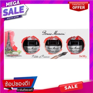 บอนน์มาม็องแยมบ๊อกเซ็ต3รสชาติ 90กรัม Bonn Man Mans 3-Box Jam Set, 90 grams