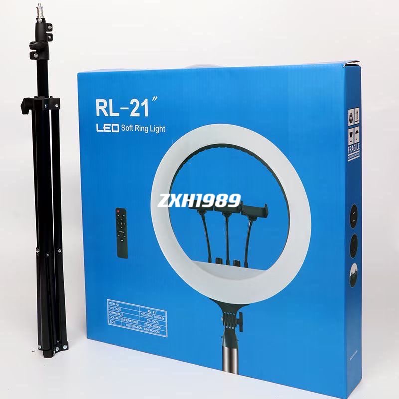 （มีแถมกระเป๋า)ไฟไลฟ์สด ไฟวงแหวน รุ่น LED RING Digilife RL-21 ขนาด 21 นิ้ว ไฟแต่งหน้า ไฟLive สด ปรับสีได้ 3 โหมด