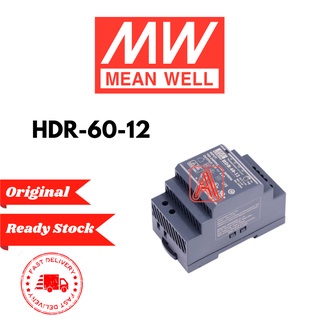 Mean Well HDR-60-12 60W 12V 4.5A / HDR-60-24 24V 60W 2.5A MeanWell Din Rail Type Power Supply