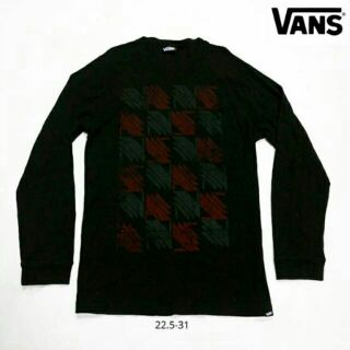 Vans เสื้อแขนยาวผ้าถัก สีดำ