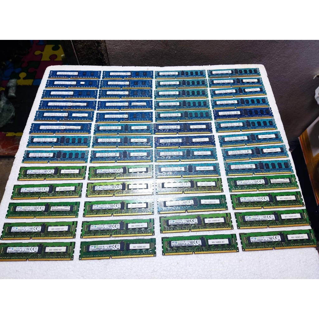 Ram Hynix SK Hynix SAMSUNG  ECC DDR3 4GB สำหรับเซริฟเวอร์ เท่านั้น PC3L-12800R Bus 1600 RAM ECC For Server X58 X79