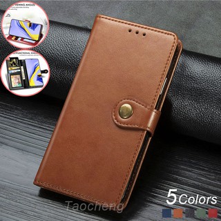 เคสฝาพับ เคสโทรศัพท์ OPPO A12 A7 A5s A3s A12e Card Slot Phone Case PU Luxury Leather Wallet Magnetic Attraction Flip Cover Dark Green Casing Stand Holder Bracket