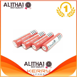 alithai ถ่านชาร์จคุณภาพสูง Li-ion 18650 3.7V 6800 mAh พร้อมใช้งาน ( 4 ก้อน )