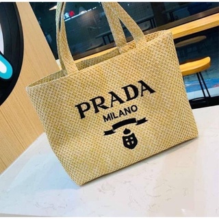 พร้อมส่ง กระเป๋าสาน Pradaa🐳งานมาใหม่ล่าสุด ถือเก๋ๆสไตล์มินิมอล งานสวยสกรีนคมชัด เป๊ะเวอร์