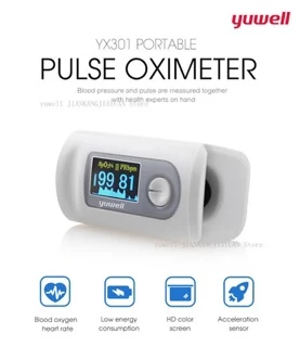 💥พร้อมส่ง💥เครื่องวัดออกซิเจนปลายนิ้ว หน้าจอ OLED Yuwell YX-301 และ YX302 รับประกัน 1 ปี