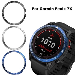 กรอบโลหะ สําหรับ Garmin Fenix 7X Smart Watch เคสกาว สําหรับ Fenix 7X แหวนกันชน ฝาครอบสเตนเลส