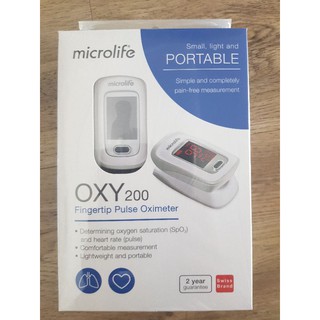 Fingertip Pulse Oximeter เครื่องวัดอ๊อกซิเจนปลายนิ้ว Microlife OXY200 / Beurer PO30 (รับประกันศูนย์)