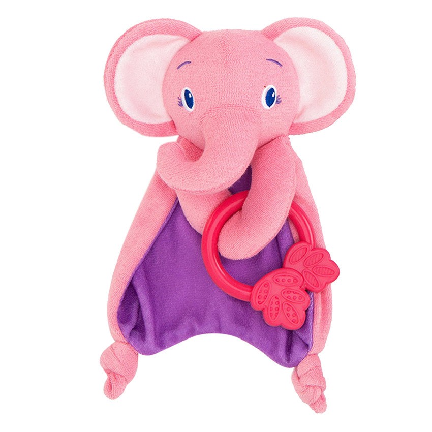 Bright Starts ยางกัด รุ่น Cozy Chew Teether - Pink Elephant