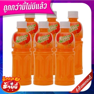 กรีนเมท น้ำส้ม25% 400 มล. แพ็ค 6 ขวด Green Mate 25% Orange 400 ml x 6