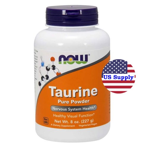 USA ทอรีน (ผง 227g) Taurine Pure Powder [Exp.04/2027] NOW FOODS