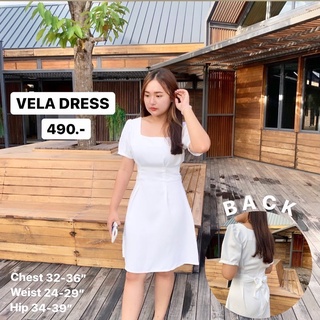 PIXXME - VELA DRESS_เดรสเกาหลีเรียบหรู