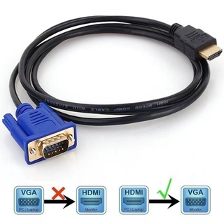 hdmi HD 1080p โน้ตบุ๊กเป็นจอภาพ VGA สายHDMI สายVGA ยาว1.8 เม