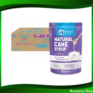 น้ำเชื่อมสำเร็จรูป 800 มล. (12ถุง) มิตรผล Mitrphol Natural Cane Syrup ไซรัป ไซรับ น้ำเชื่อม น้ำหวาน สารให้ความหวาน