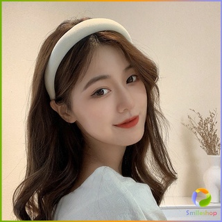 Smileshop ที่คาดผม  งานวินเทจเสริมโฟมอ้วน งานน่ารัก สีสันสดใส  Candy color headband