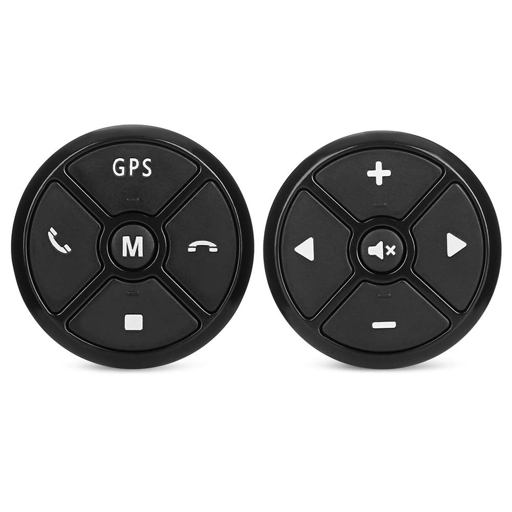 2PCS Universal Car Steering Wheel Controllers 10-key Control for GPS ...