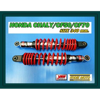 HONDA CHALY​ CF50​ CF70​ REAR​ SHOCK​ SET "YSS"​ "RED" SPRING // โช๊คหลัง​ YSS​ สปริงแดง กระบอก​ชุบ​ งานสวย คุณภาพเยี่ยม