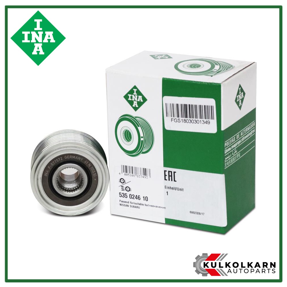 INA มู่เล่ย์ไดชาร์จ MITSUBISHI Lancer EX 1.8/2.0 ปี09 CY3-4, Z6 LF MAZ3 1.6/2.0 เครื่อง 4B10-11 (535