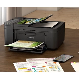 Printer เครื่องปริ้นเตอร์ Canon PIXMA E4570 AIO Wi-Fi มีหมึกแท้ 1 ชุด พร้อมใช้งาน [ประกันศูนย์ 1 ปี]
