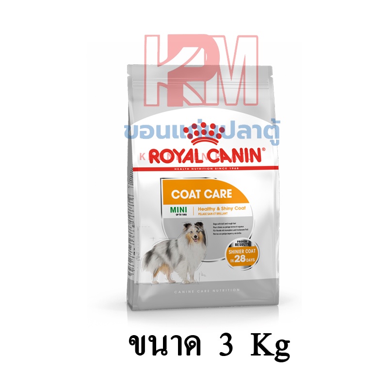 Royal Canin Coat Care อาหารสุนัขแบบเม็ด สูตร บำรุงขน ขนาด 3 KG.