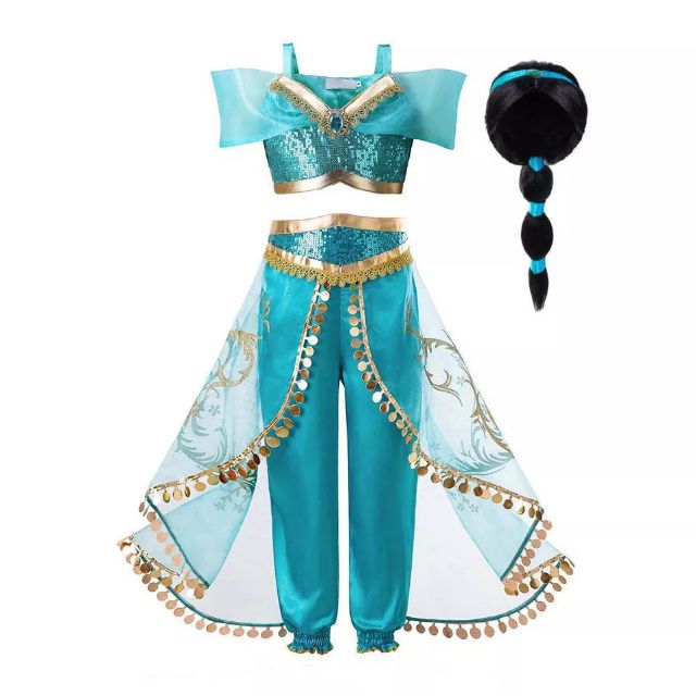 พร้อมส่ง ชุดเจ้าหญิงจัสมิน ชุดจัสมิน ใน Aladdin ชุดแฟนซีเด็กผู้หญิง