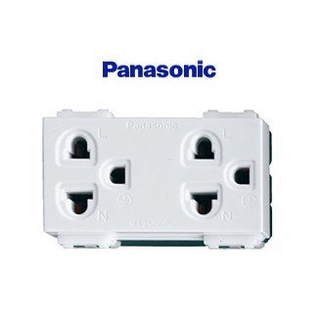 เต้ารับคู่ 3 ขา มีกราวด์ PANASONIC WEG 15929