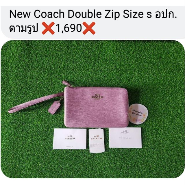 New Coach double zip size s