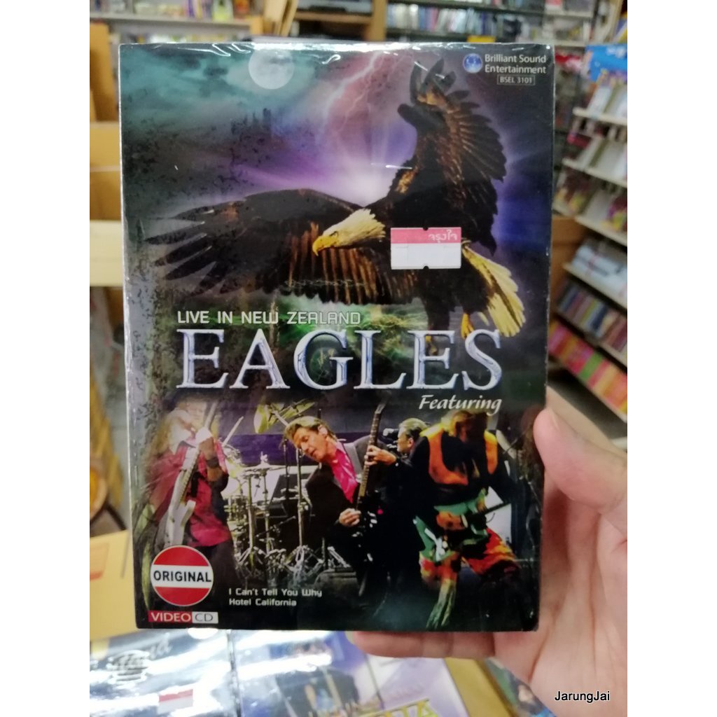vcd eagles featuring live in new zealand 13 เพลง hotel california new kid in town / aps