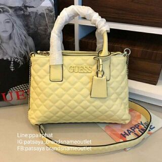 Guess Elliana Quilted-Look Handbagแท้💯outlet