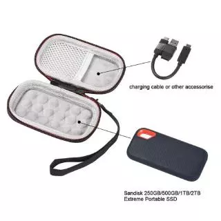 กระเป๋าเคสสําหรับ sandisk 250 gb/500 gb/1tb/2 tb ssd sds 60