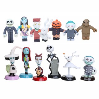 ฟิกเกอร์ anime nightmare before jack pvc ของเล่นสําหรับเด็ก 6/7 ชิ้น