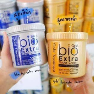 ทรีทเม้นท์ไบโอ(สีทอง)(สีฟ้า) 500ml. Gold bio Extra Super Cream Gold Treatment