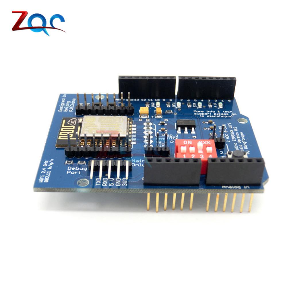 esp 8266 esp - 12e uart wifi แผ่นบอร์ดโมดูลไร้สายสําหรับ arduino uno r 3 mega 3 . 3 v support ttl uar