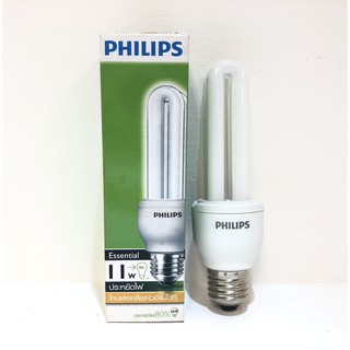 หลอดไฟ PHILIPS ESSENTIAL 11W E27  ( แพค 6 ดวง )