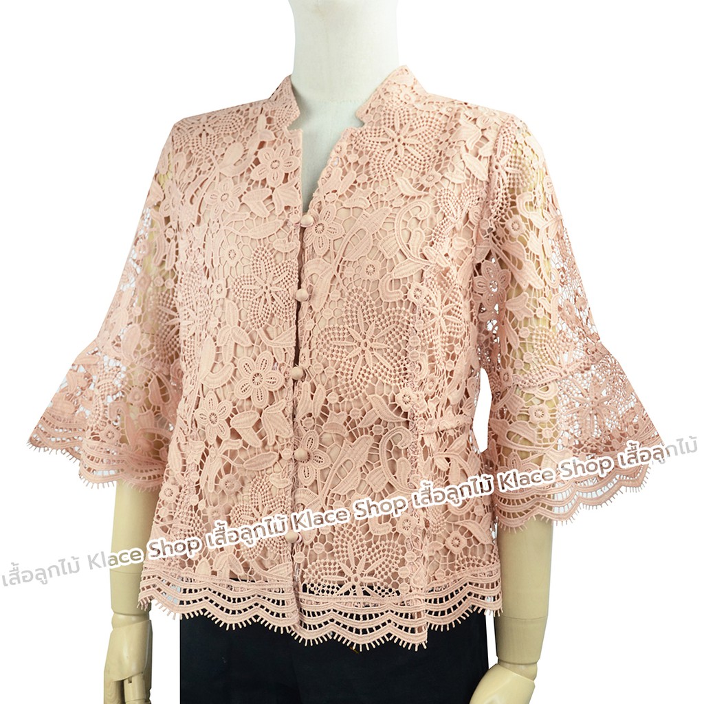 Almini - เสื้อลูกไม้ ลินิน OKI802 ยี่ห้อ In Ka Oil