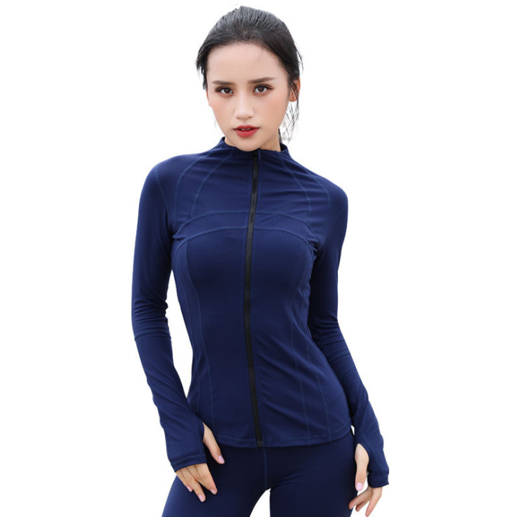 3 สีผู้หญิง Lululemon Top Crop โยคะ Jogger Jacket Coats 024 สําหรับวิ่งกีฬาฟิตเนสโยคะ