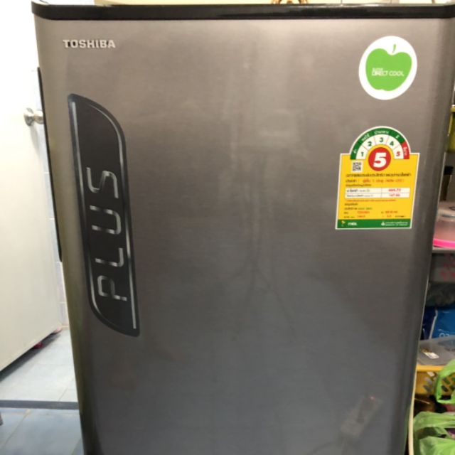 ตู้เย็น Toshiba 5.2 คิว สภาพดีนางฟ้าใช้ไม่ถึงปี แช่แต่น้ำ พลาสติกด้านบนยังไม่แกะ