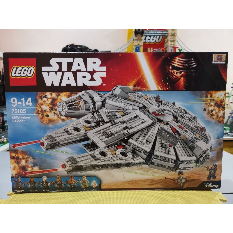 [BOB] 75105 LEGO Star Wars Force Awakens Millennium Falcon New MISB But Dented Box