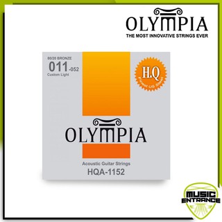 Olympia สายกีต้าร์โปร่ง HQ 80/20 Bronze : 11-52