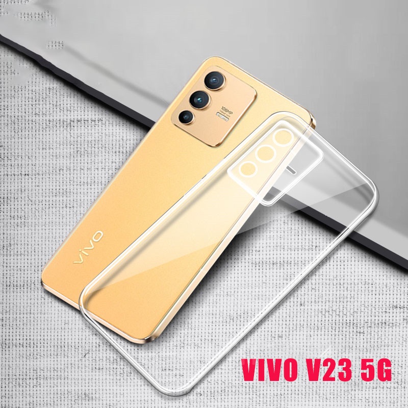 New เคสโทรศัพท์ VIVO V23 5G 2022 Soft Case Simple Ultra-thin Transparent TPU Silicone Protection Cov