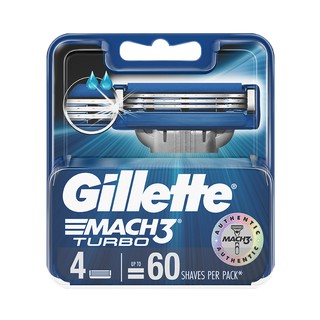 Gillette ใบมีด Mach 3 turbo Pack 4