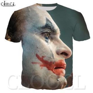 CLOOCL The Joker 3D Print Men Casual T-Shirts