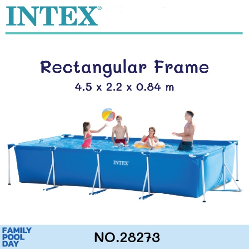 Intex28273 สระน้ำintex ขนาด4.5x2.2x0.84m ส่งฟรี